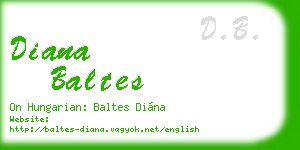 diana baltes business card